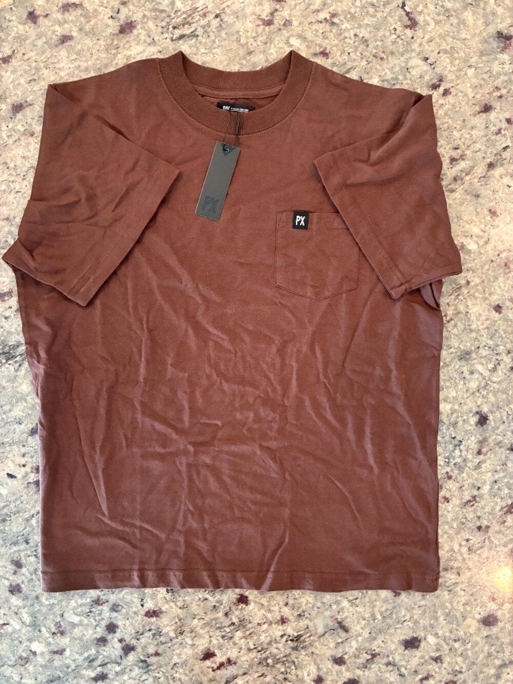 PX Men’s Brown Pocket T-Shirt NWT